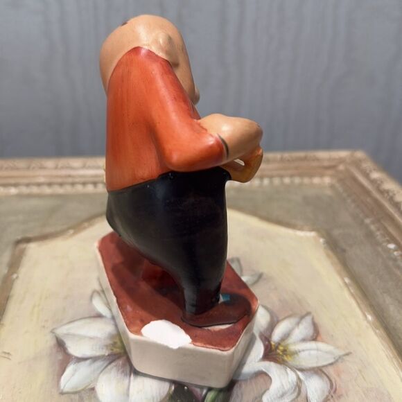 Rare Vintage 50s Ucagco Dark Humor Figurine Couple Husband Wife Made in Japan - Picture 4 of 12